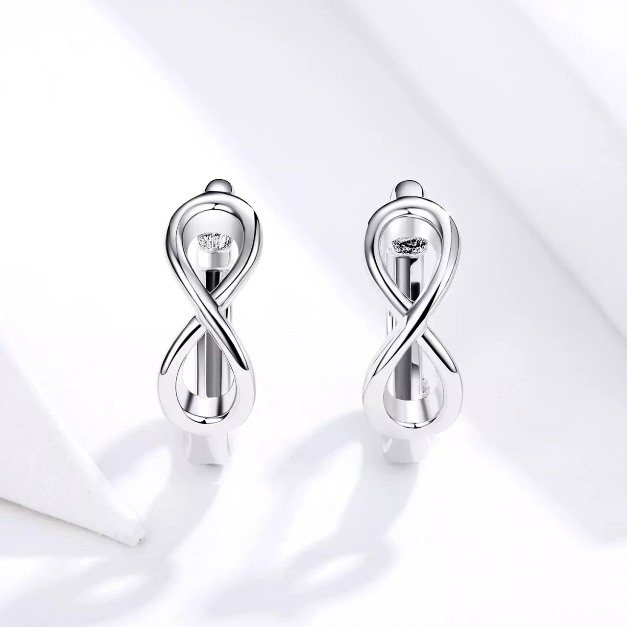 Cercei din argint Infinite Little Hoops, Argint 925, Pentru Femei