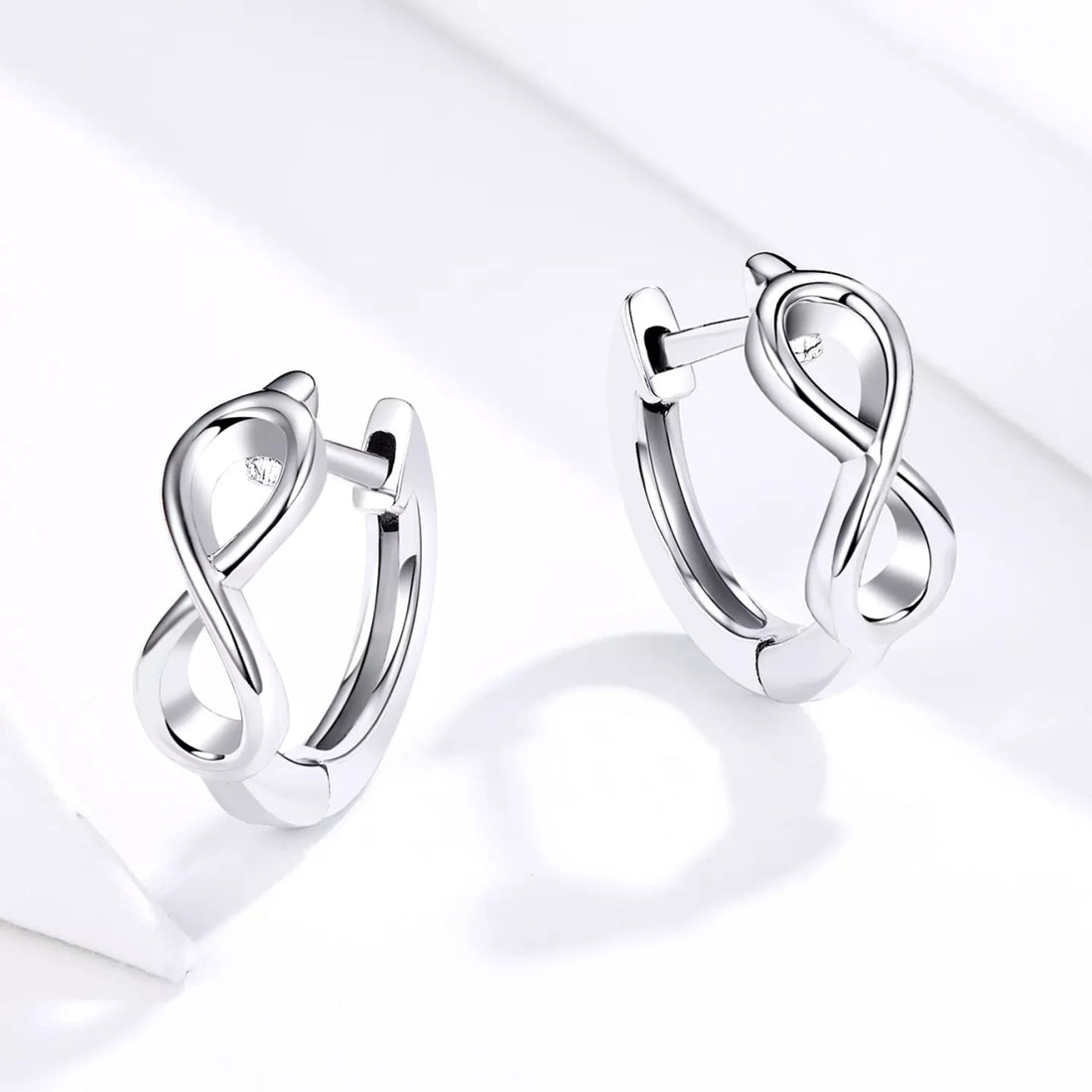 Cercei din argint Infinite Little Hoops, Argint 925, Pentru Femei