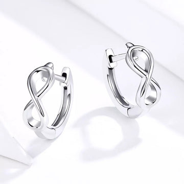 Cercei din argint Infinite Little Hoops, Argint 925, Pentru Femei