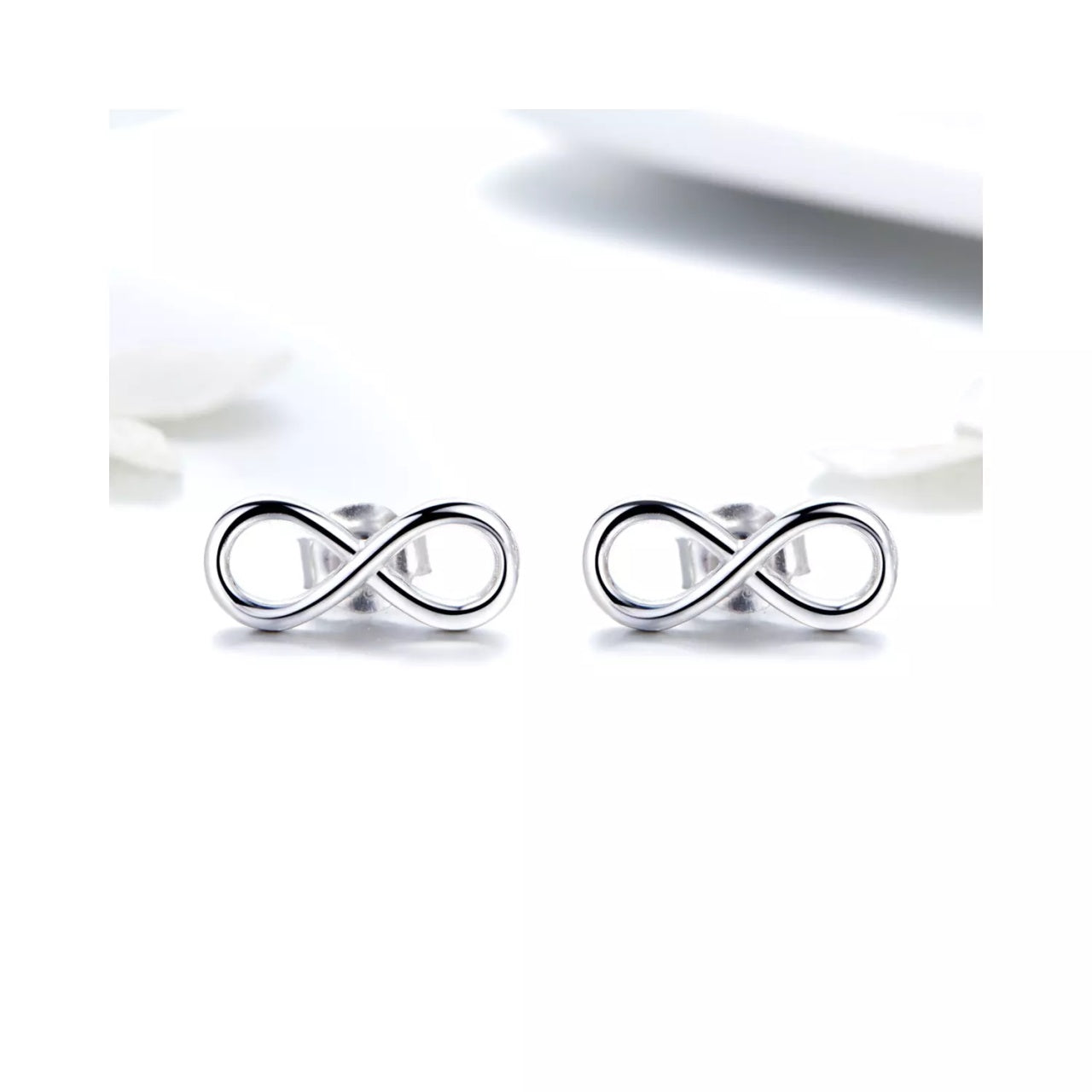 Cercei din argint Infinity Symbol, Argint 925, Pentru Femei 1.54g