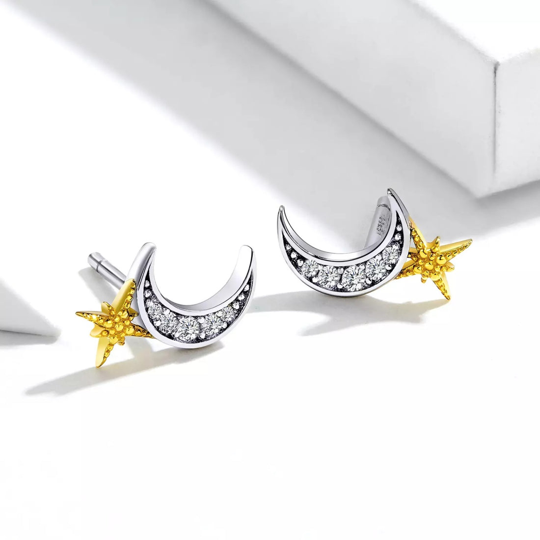 Cercei din argint Little Half Moon, Argint 925, Pentru Femei
