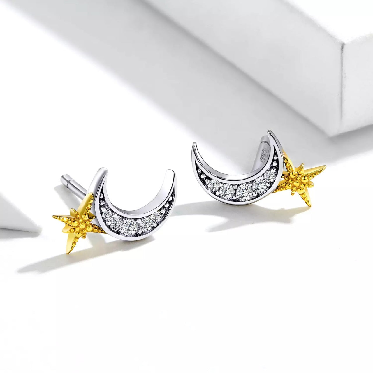 Cercei din argint Little Half Moon, Argint 925, Pentru Femei
