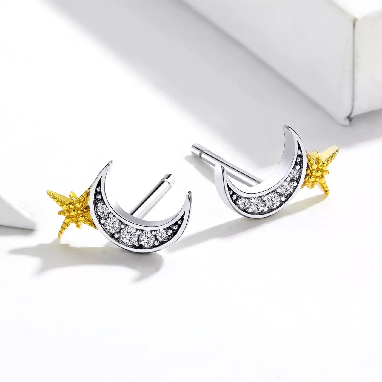 Cercei din argint Little Half Moon, Argint 925, Pentru Femei