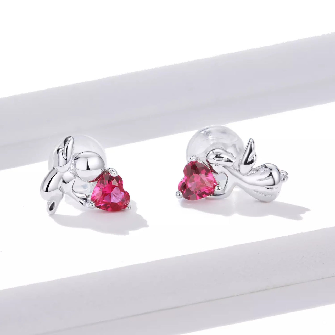 Cercei din argint Little Loving Angels, Argint 925, Pentru Femei