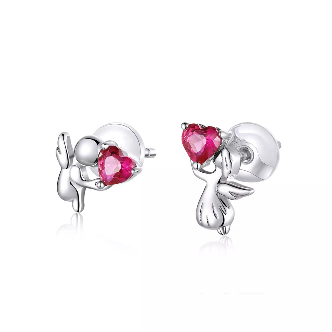 Cercei din argint Little Loving Angels, Argint 925, Pentru Femei