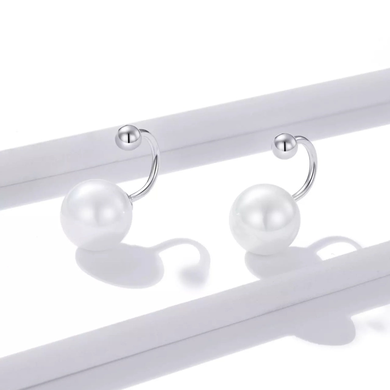 Cercei din argint Little Rounds & Pearls, Argint 925, Pentru Femei