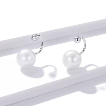 Cercei din argint Little Rounds & Pearls, Argint 925, Pentru Femei