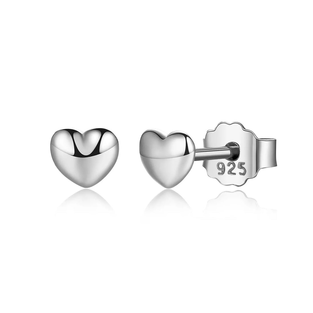Cercei din argint Little Sweet Hearts silver, Argint 925, Pentru Femei