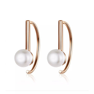 Cercei din argint Little Sweet Pearls, Argint 925, Pentru Femei