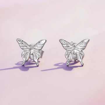 Cercei din argint Lovely Butterfly, Argint 925, Pentru Femei