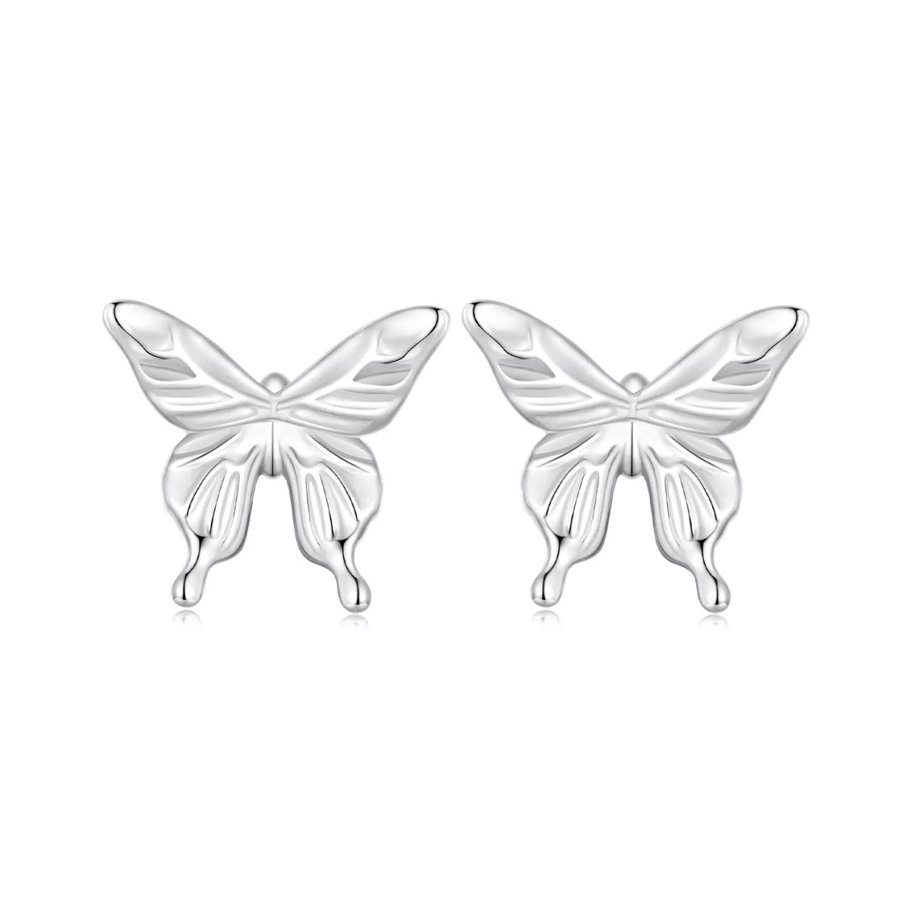 Cercei din argint Lovely Butterfly, Argint 925, Pentru Femei
