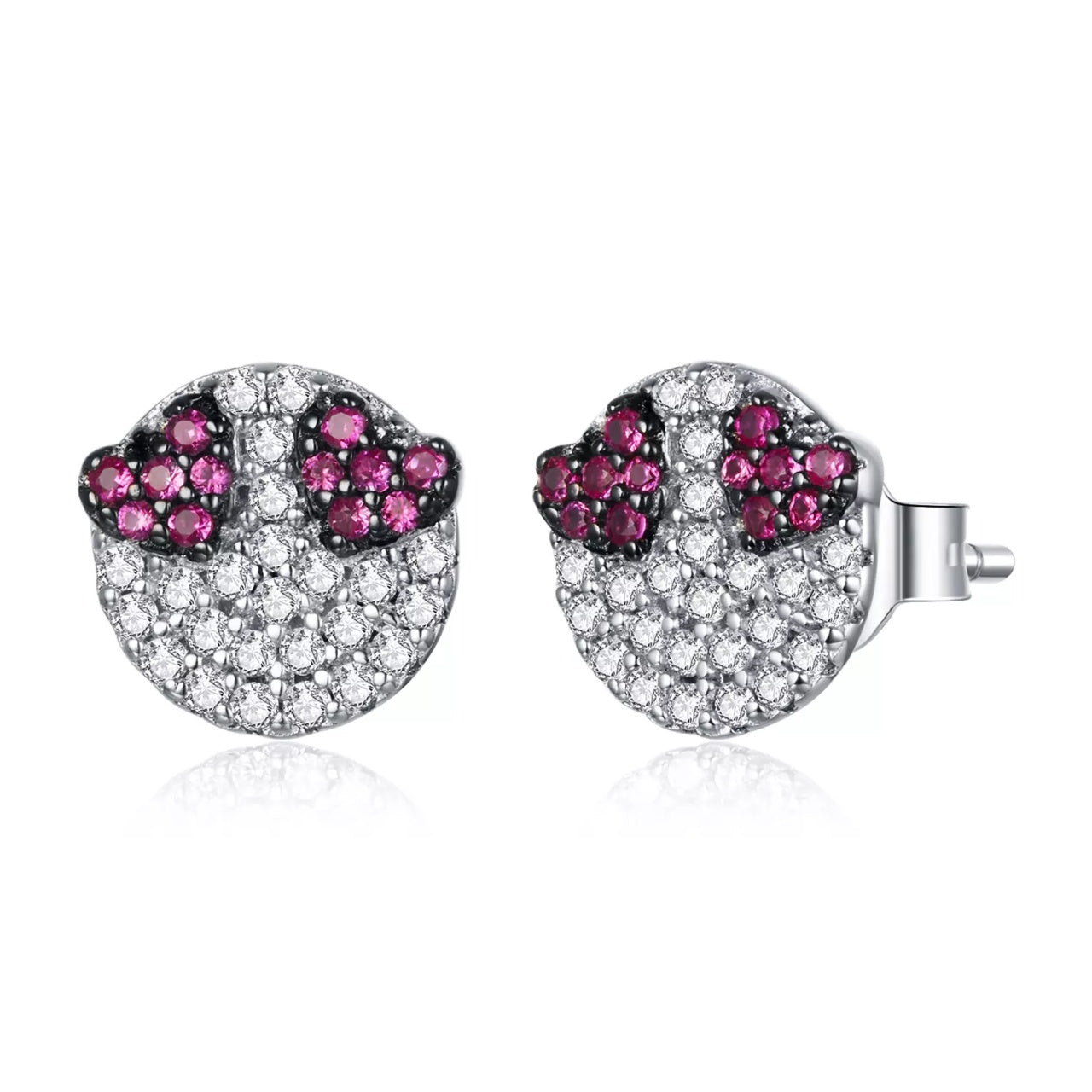 Cercei din argint Loving Eyes Studs, Argint 925, Pentru Femei 1.63g