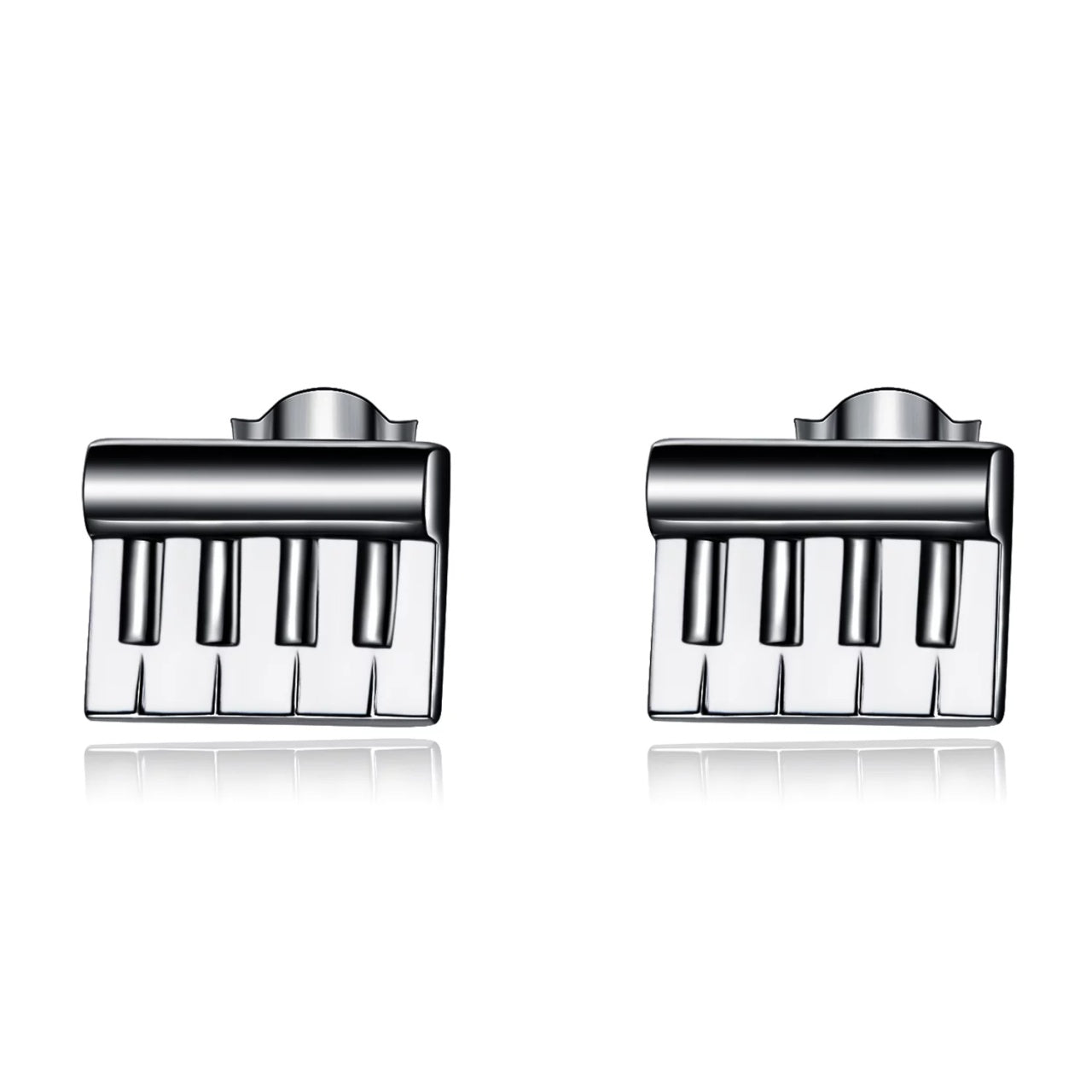 Cercei din argint Mini Piano Studs, Argint 925, Pentru Femei 1.80g