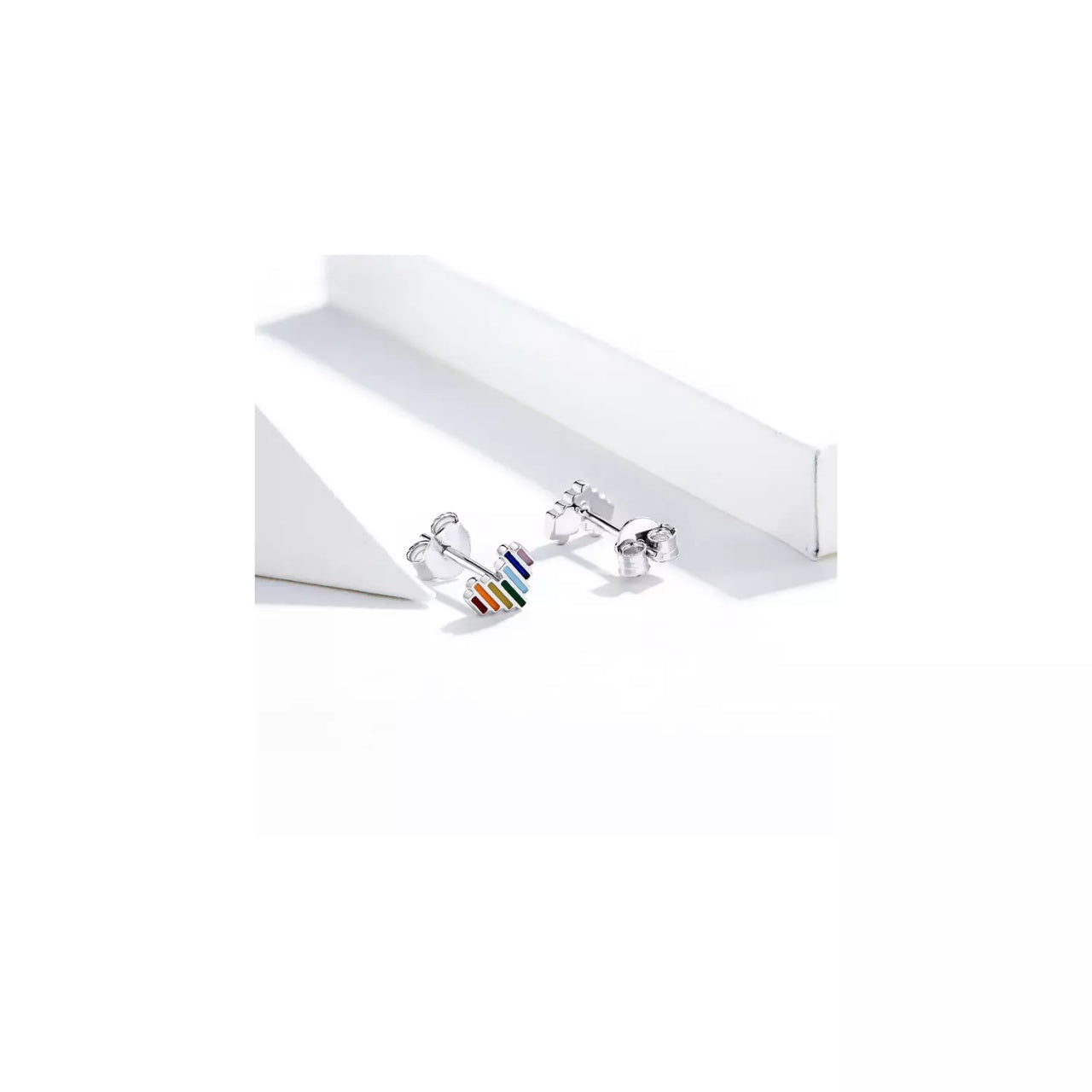 Cercei din argint Minimalist Hearts, Argint 925, Pentru Femei