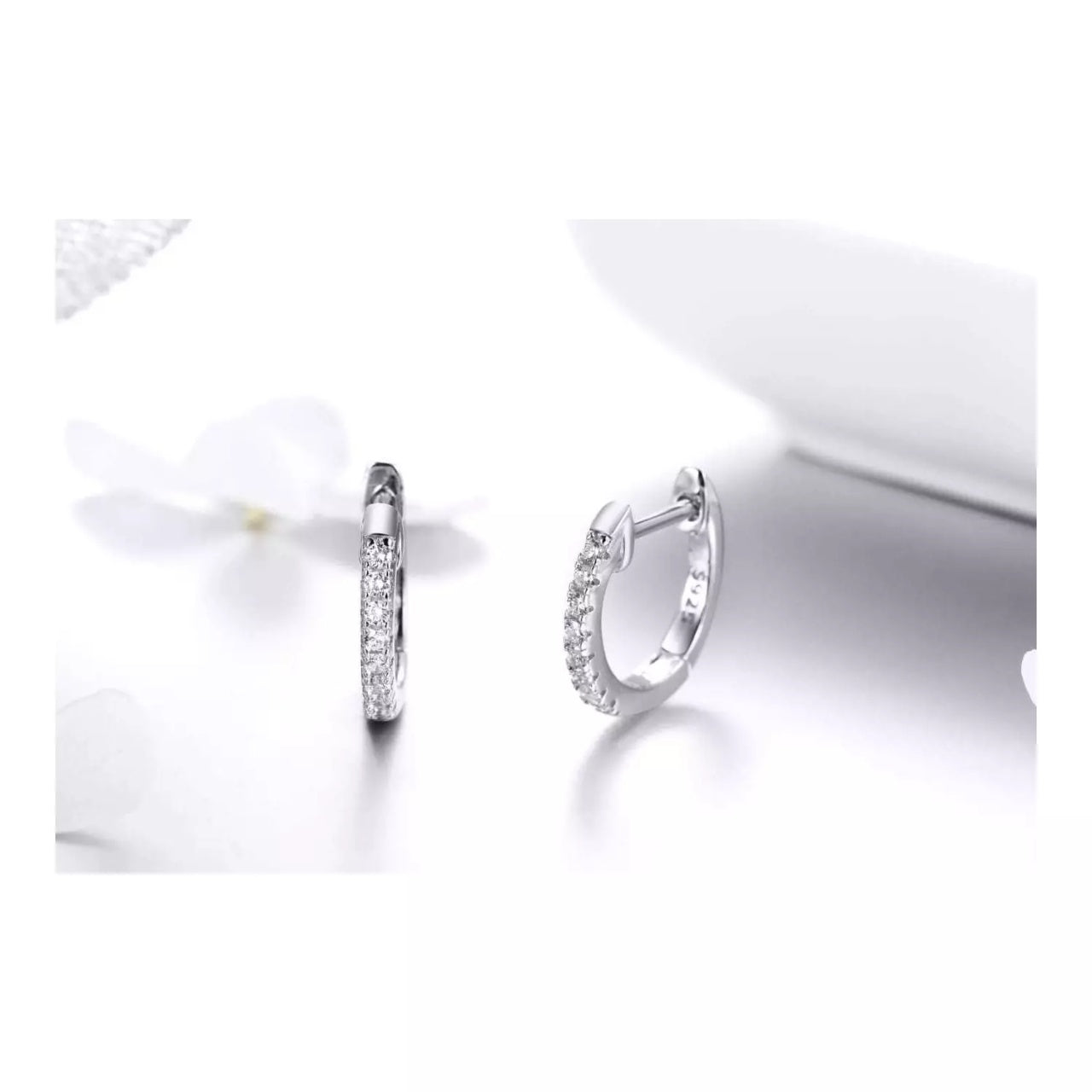 Cercei din argint Moon Look silver, Argint 925, Pentru Femei 1.21g