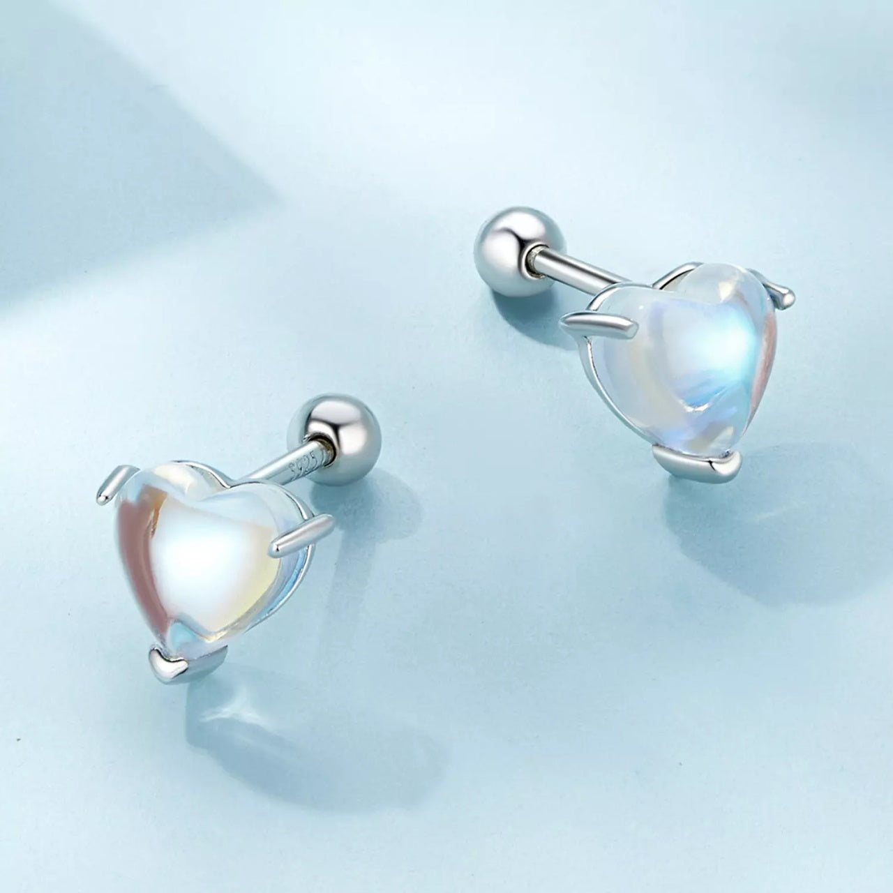 Cercei din argint Mystic Big Heart, Argint 925, Pentru Femei