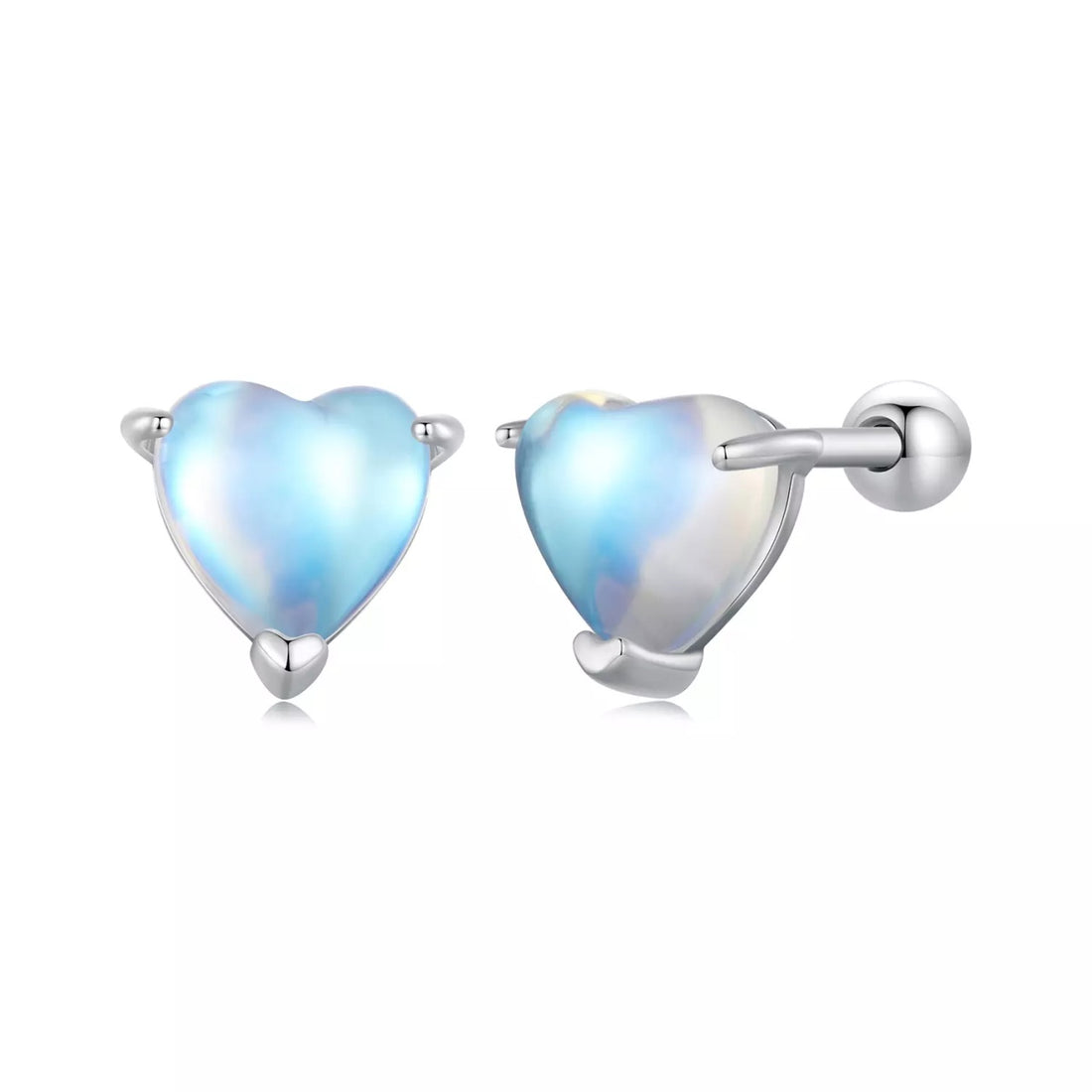 Cercei din argint Mystic Big Heart, Argint 925, Pentru Femei