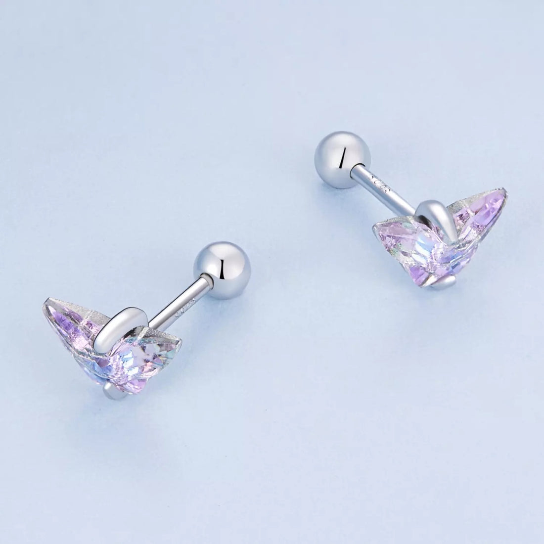 Cercei din argint Mystic Butterfly, Argint 925, Pentru Femei