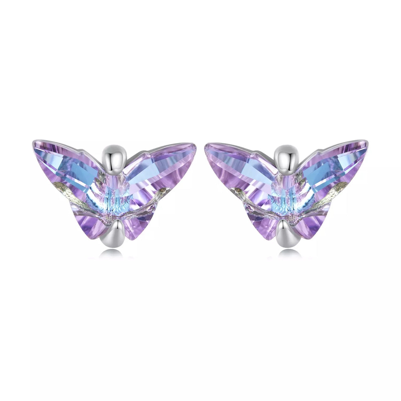Cercei din argint Mystic Butterfly, Argint 925, Pentru Femei