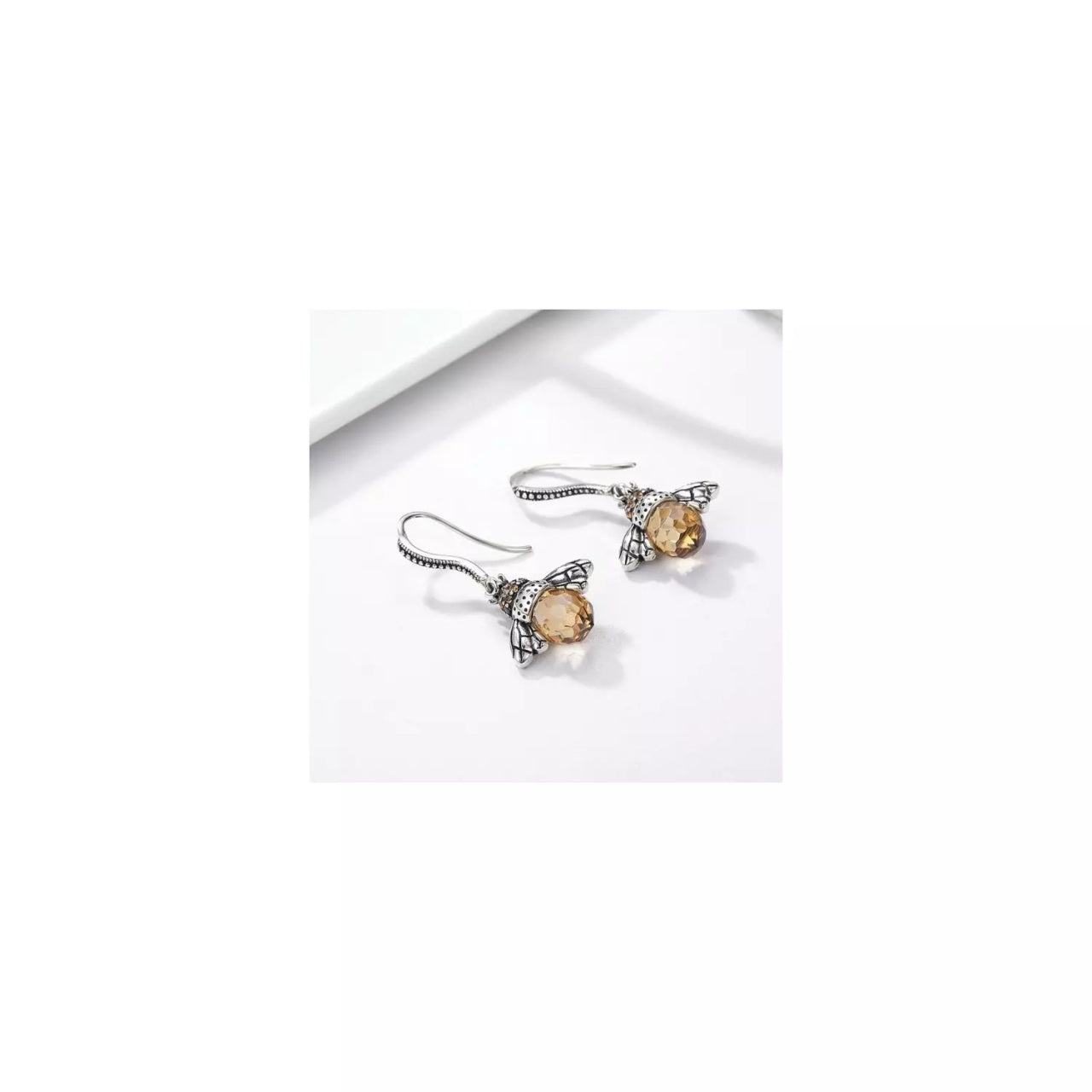 Cercei din argint Orange Bee, Argint 925, Pentru Femei