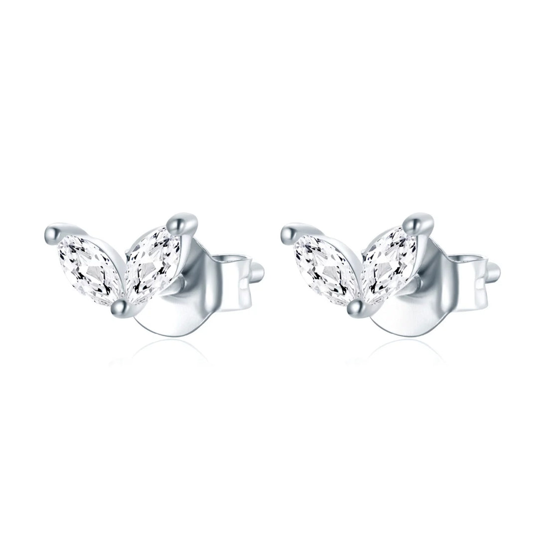 Cercei din argint Oval Crystals, Argint 925, Pentru Femei