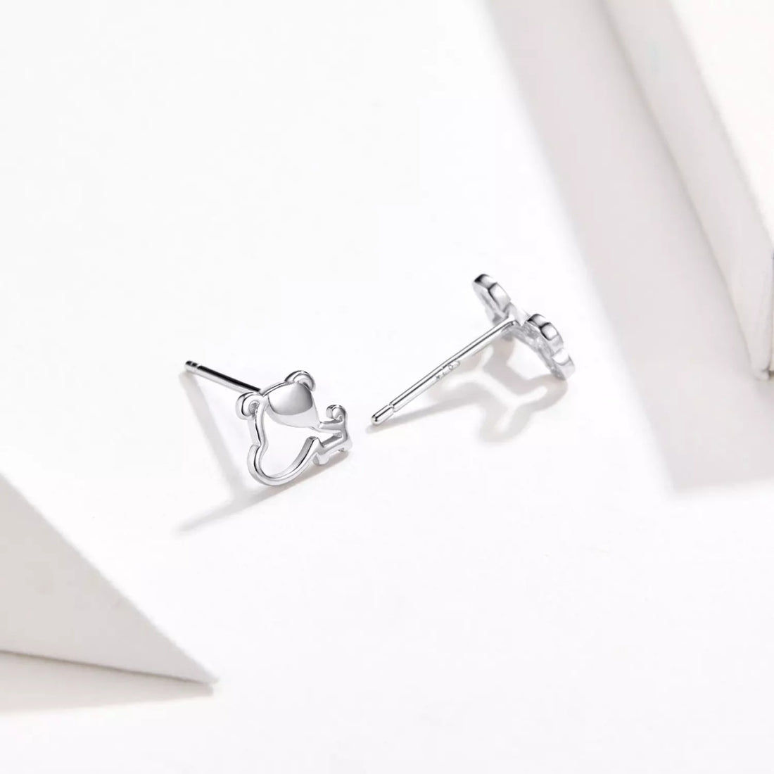 Cercei din argint Puppy & Bone, Argint 925, Pentru Femei