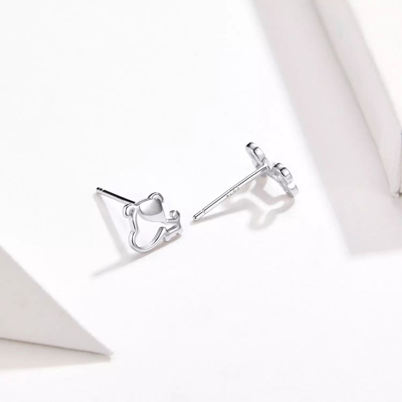 Cercei din argint Puppy & Bone, Argint 925, Pentru Femei
