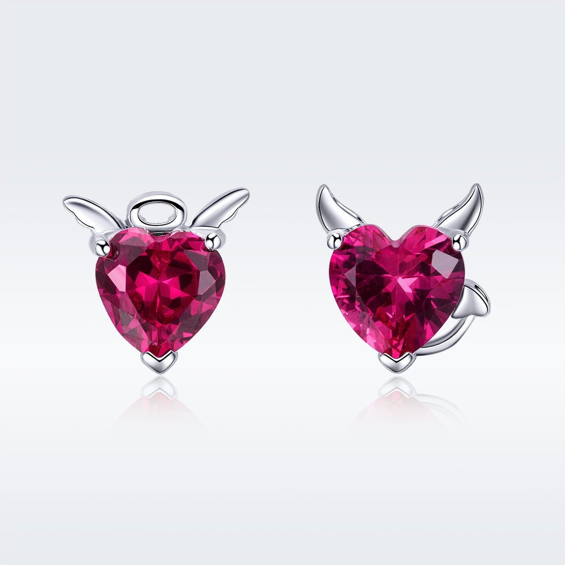 Cercei din Argint 925 Red Angel and Devil 1.73g