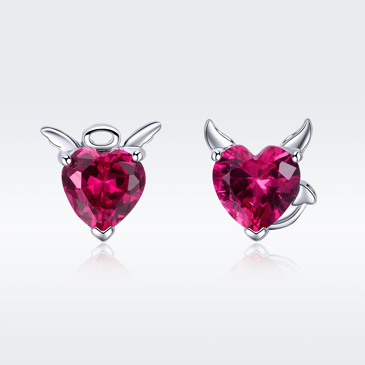 Cercei din Argint 925 Red Angel and Devil 1.73g