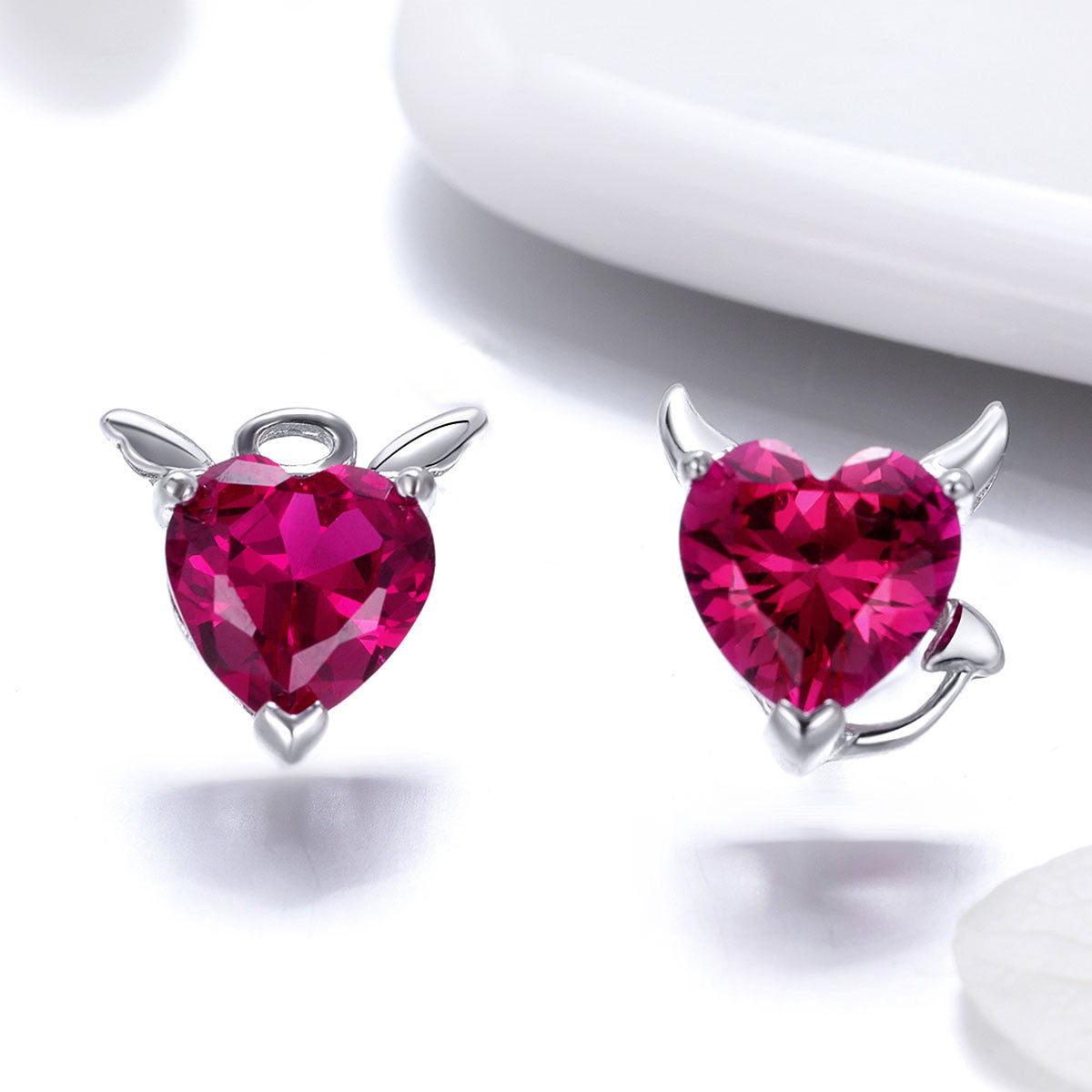 Cercei din Argint 925 Red Angel and Devil 1.73g