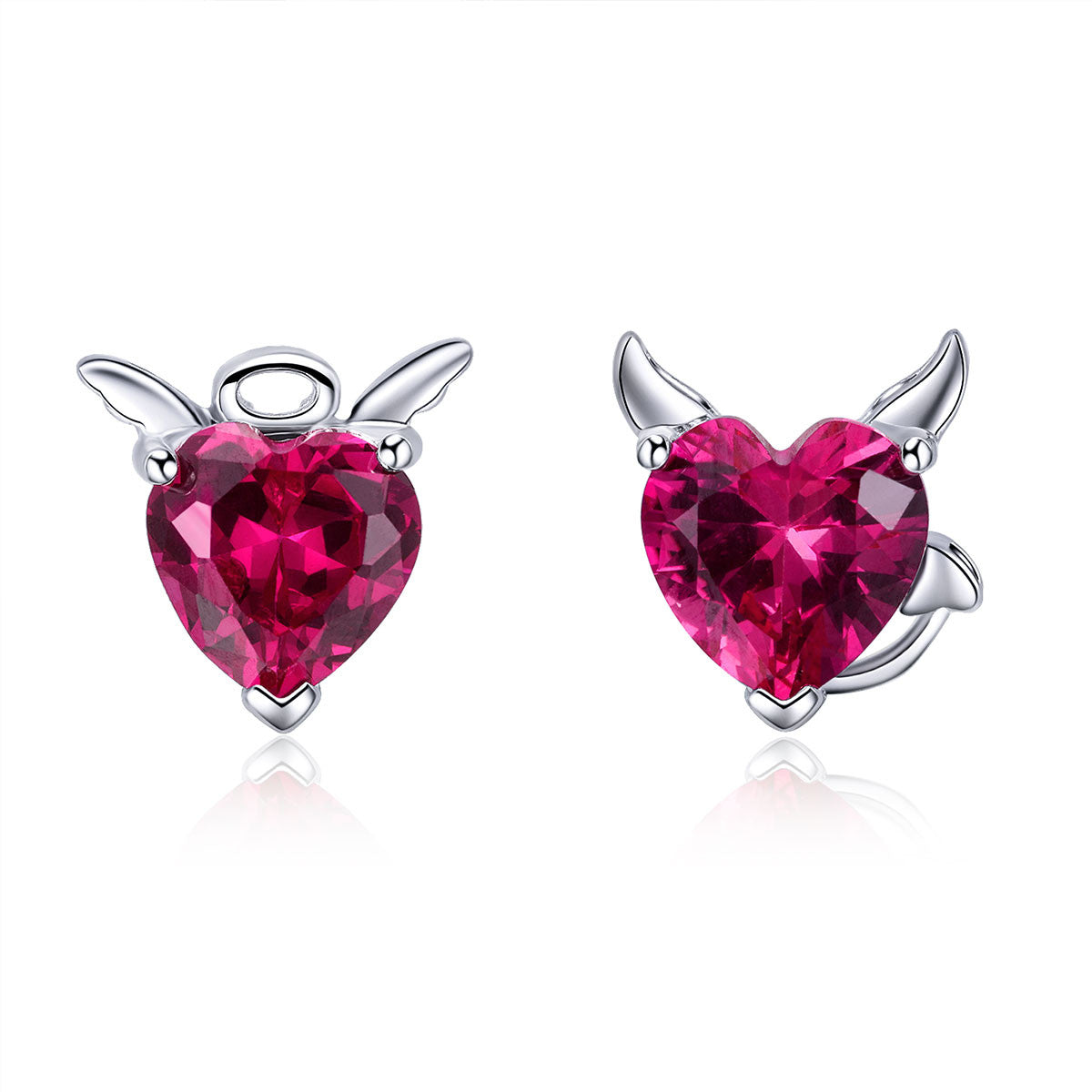 Cercei din Argint 925 Red Angel and Devil 1.73g