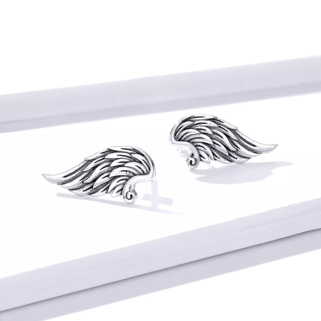 Cercei din argint Retro Wings, Argint 925, Pentru Femei