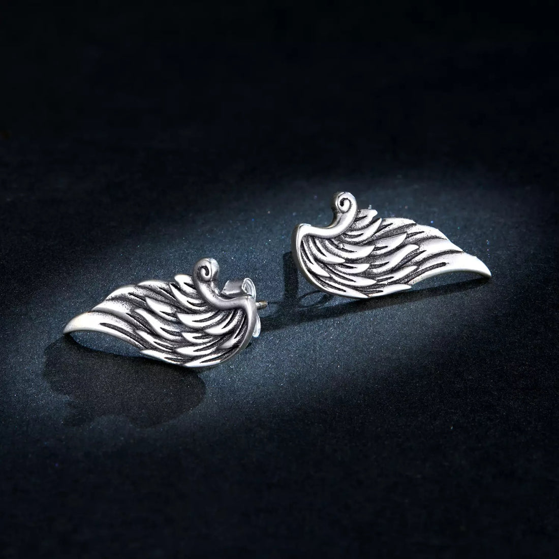 Cercei din argint Retro Wings, Argint 925, Pentru Femei