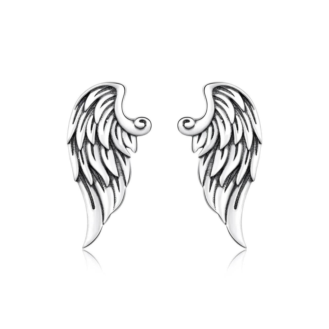 Cercei din argint Retro Wings, Argint 925, Pentru Femei