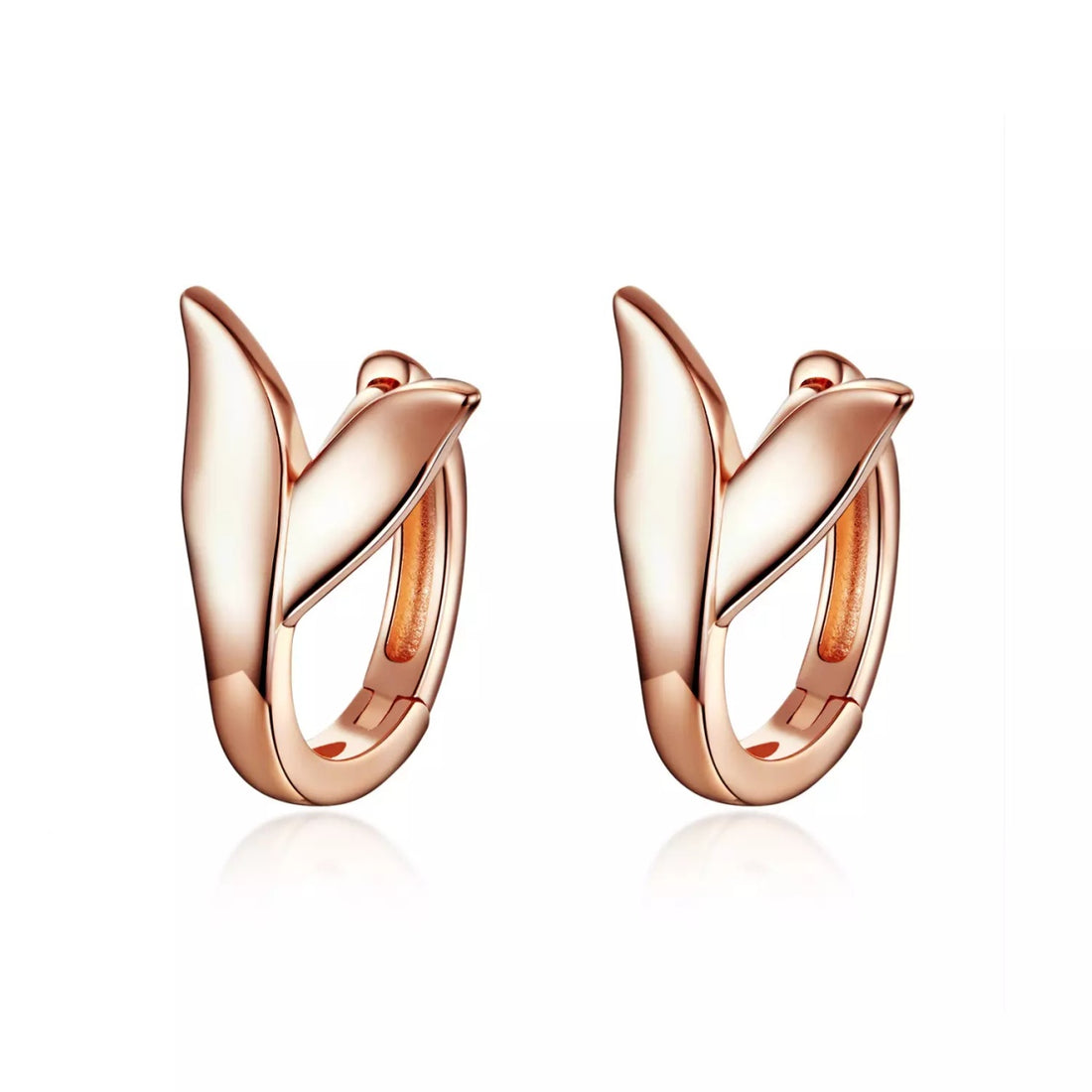Cercei din argint Rose Gold Mermaid, Argint 925, Pentru Femei