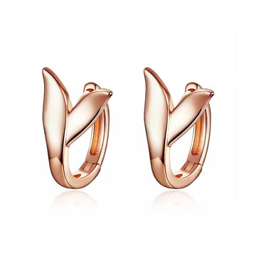 Cercei din argint Rose Gold Mermaid, Argint 925, Pentru Femei