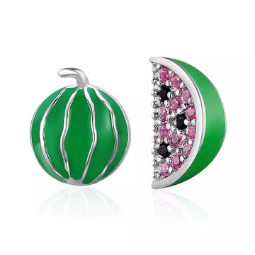 Cercei din argint Shiny Watermelon, Argint 925, Pentru Femei