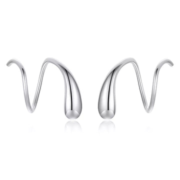 Cercei din argint Silver Arch, Argint 925, Pentru Femei