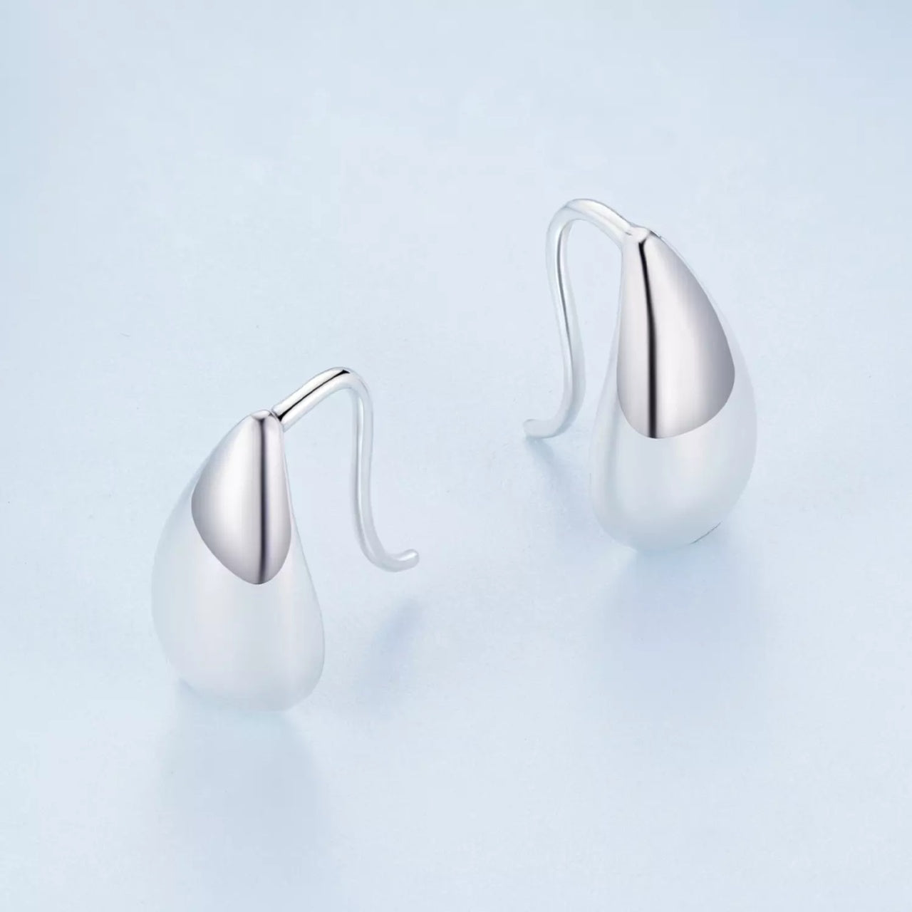 Cercei din argint Silver Big Drop, Argint 925, Pentru Femei