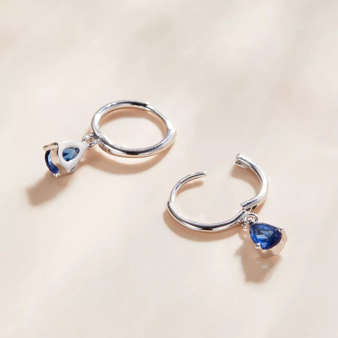 Cercei din argint Silver Blue Tear, Argint 925, Pentru Femei