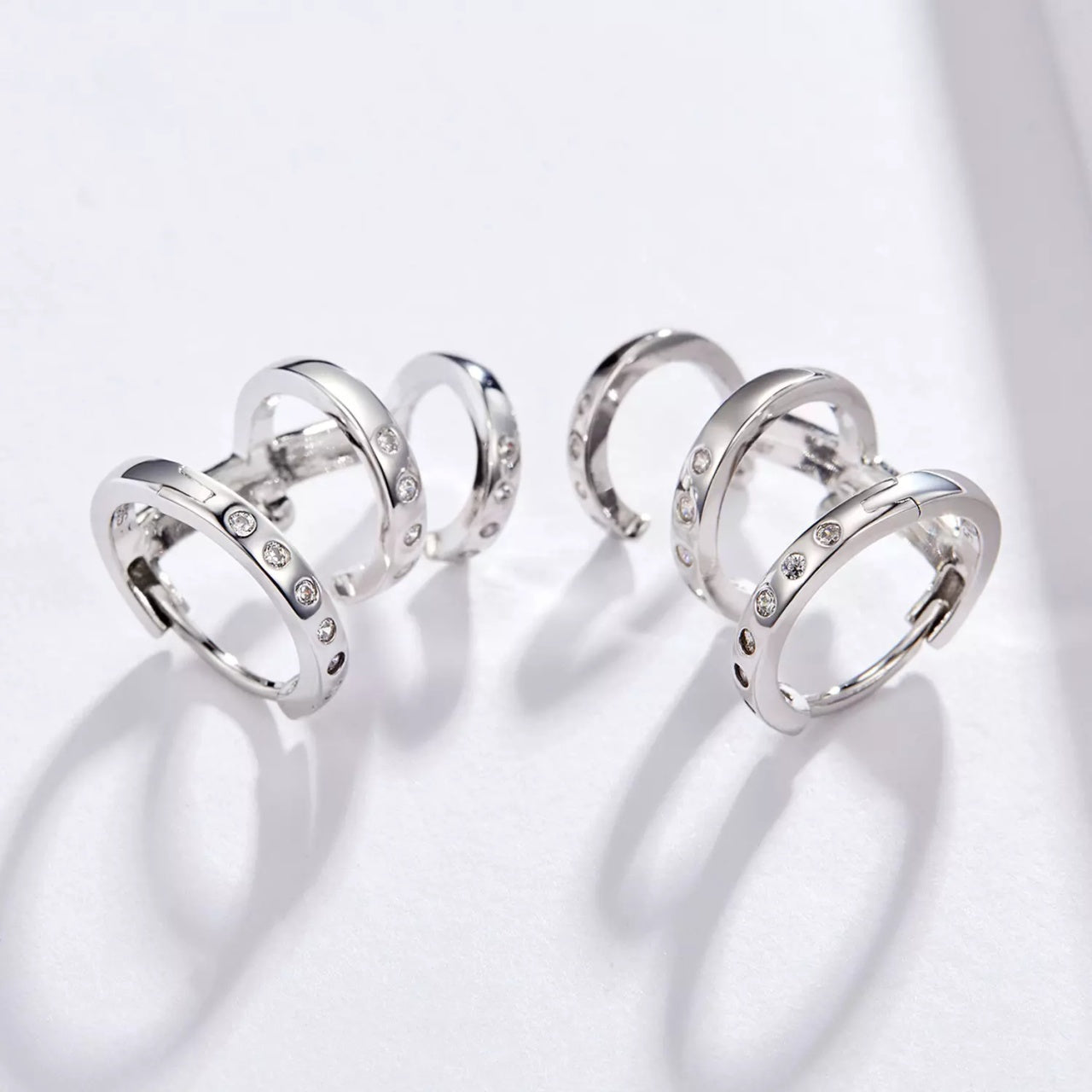 Cercei din argint Silver Cuffs, Argint 925, Pentru Femei