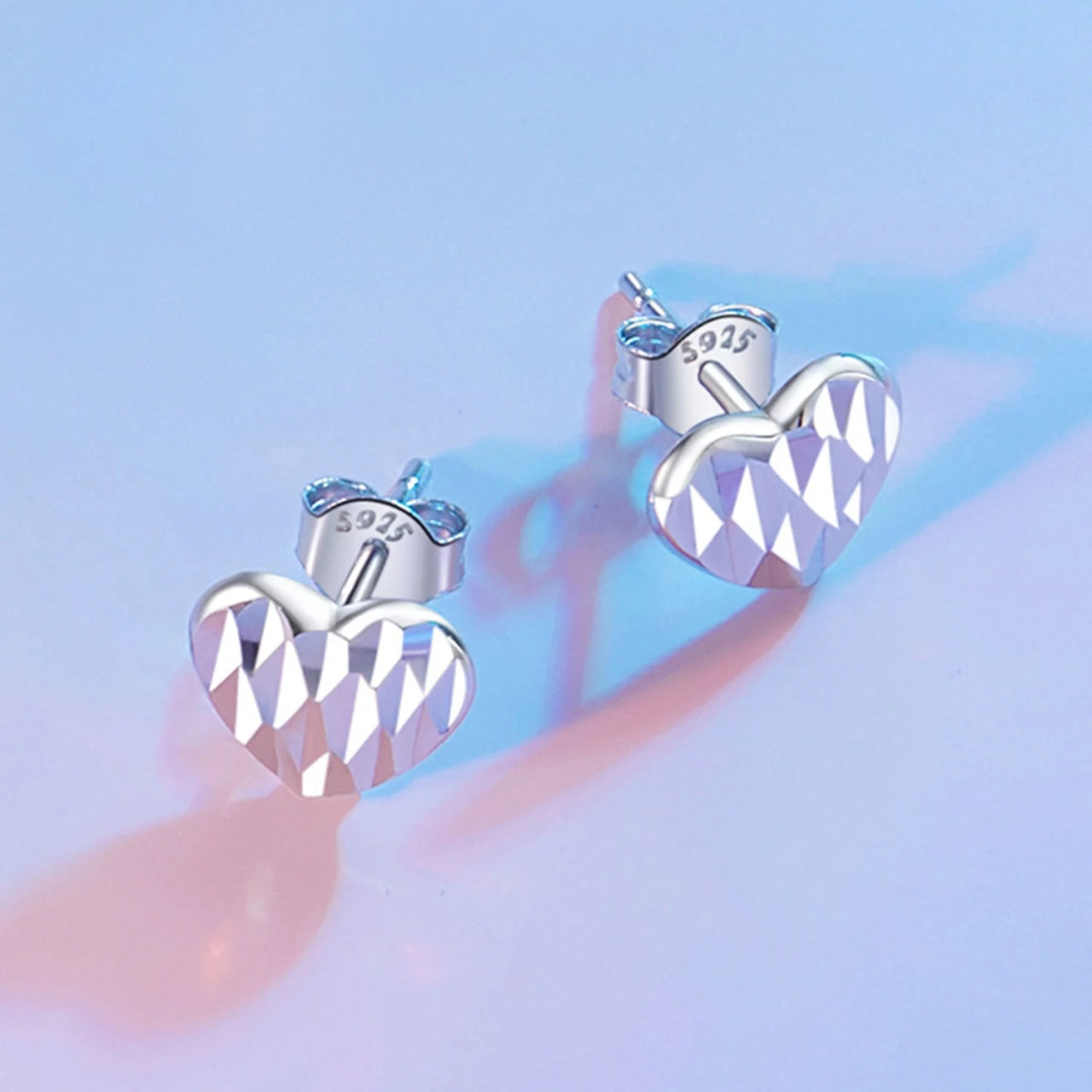 Cercei din argint Silver Heart Glamour, Argint 925, Pentru Femei