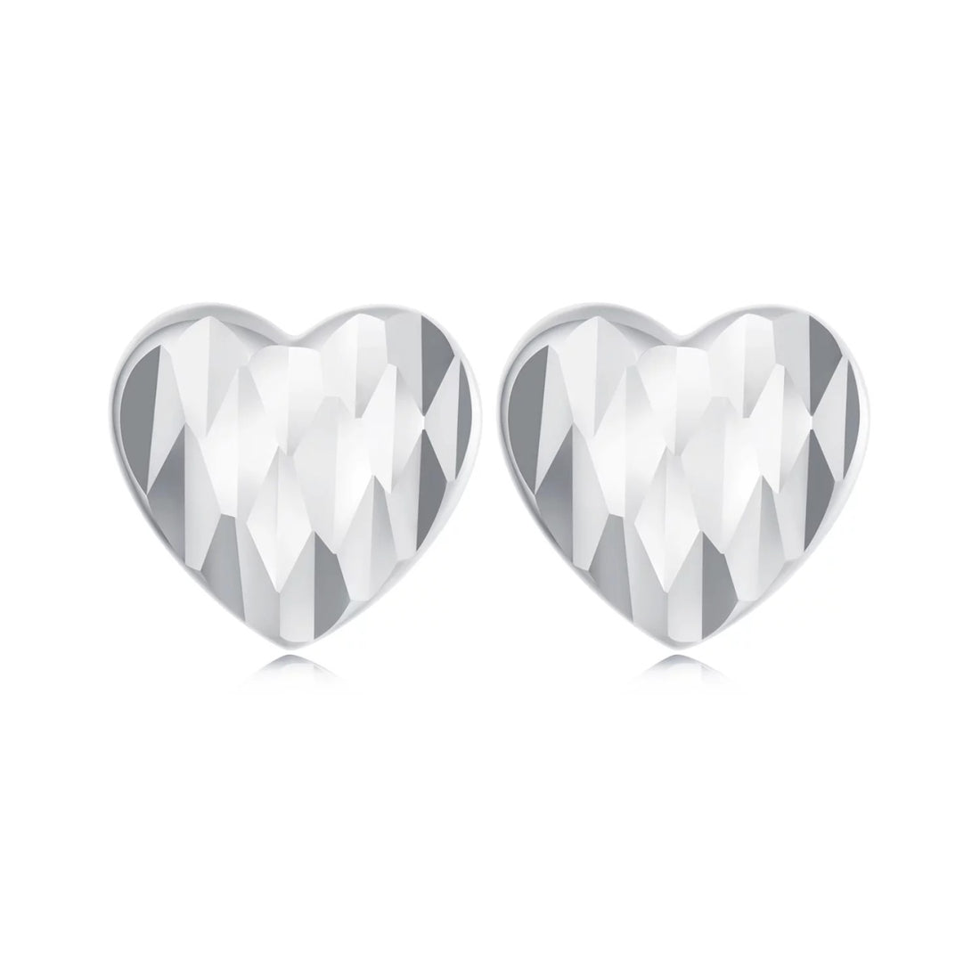 Cercei din argint Silver Heart Glamour, Argint 925, Pentru Femei