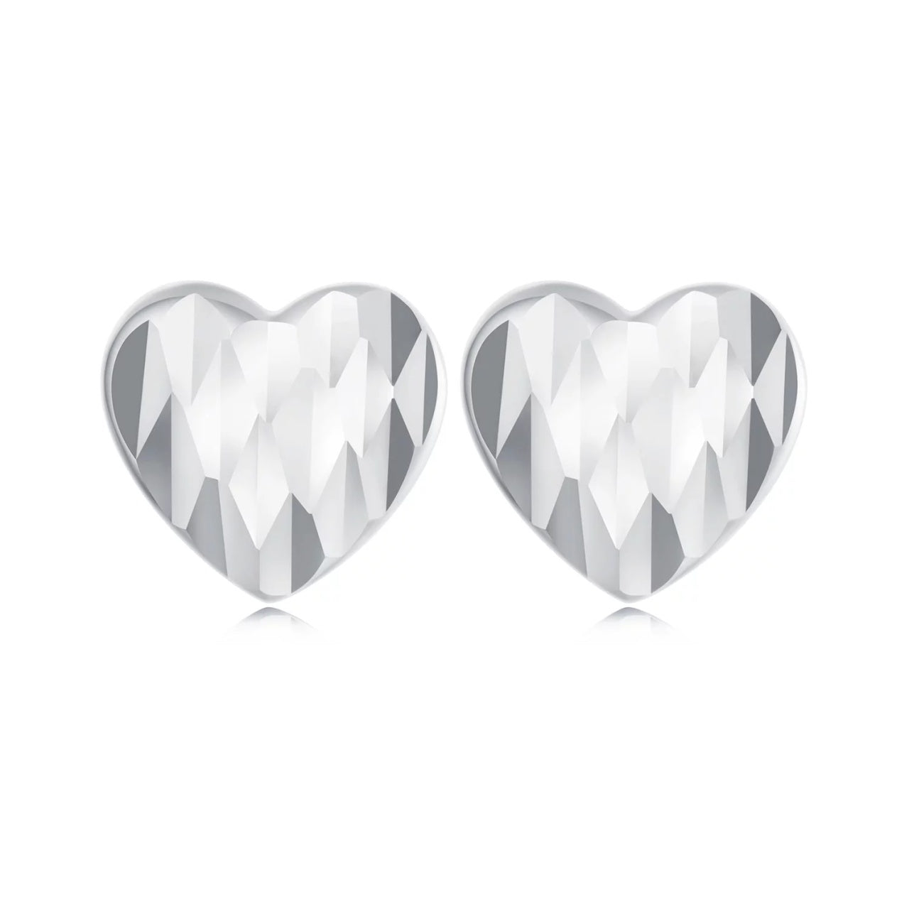 Cercei din argint Silver Heart Glamour, Argint 925, Pentru Femei