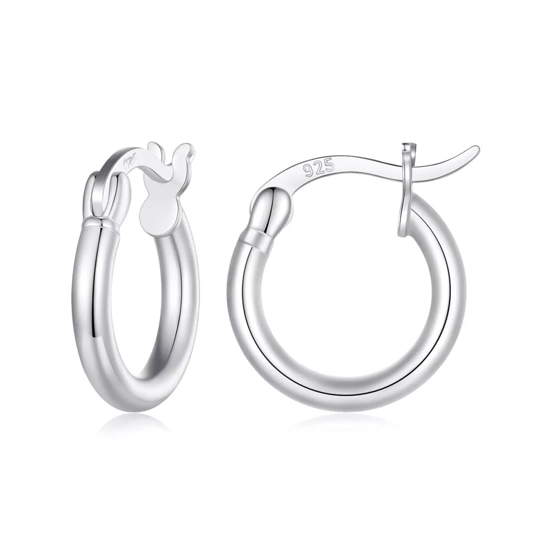 Cercei din argint Silver Hoops S, Argint 925, Pentru Femei