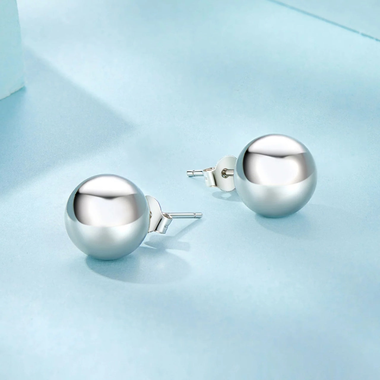 Cercei din argint Silver L Ball, Argint 925, Pentru Femei
