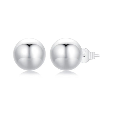 Cercei din argint Silver L Ball, Argint 925, Pentru Femei