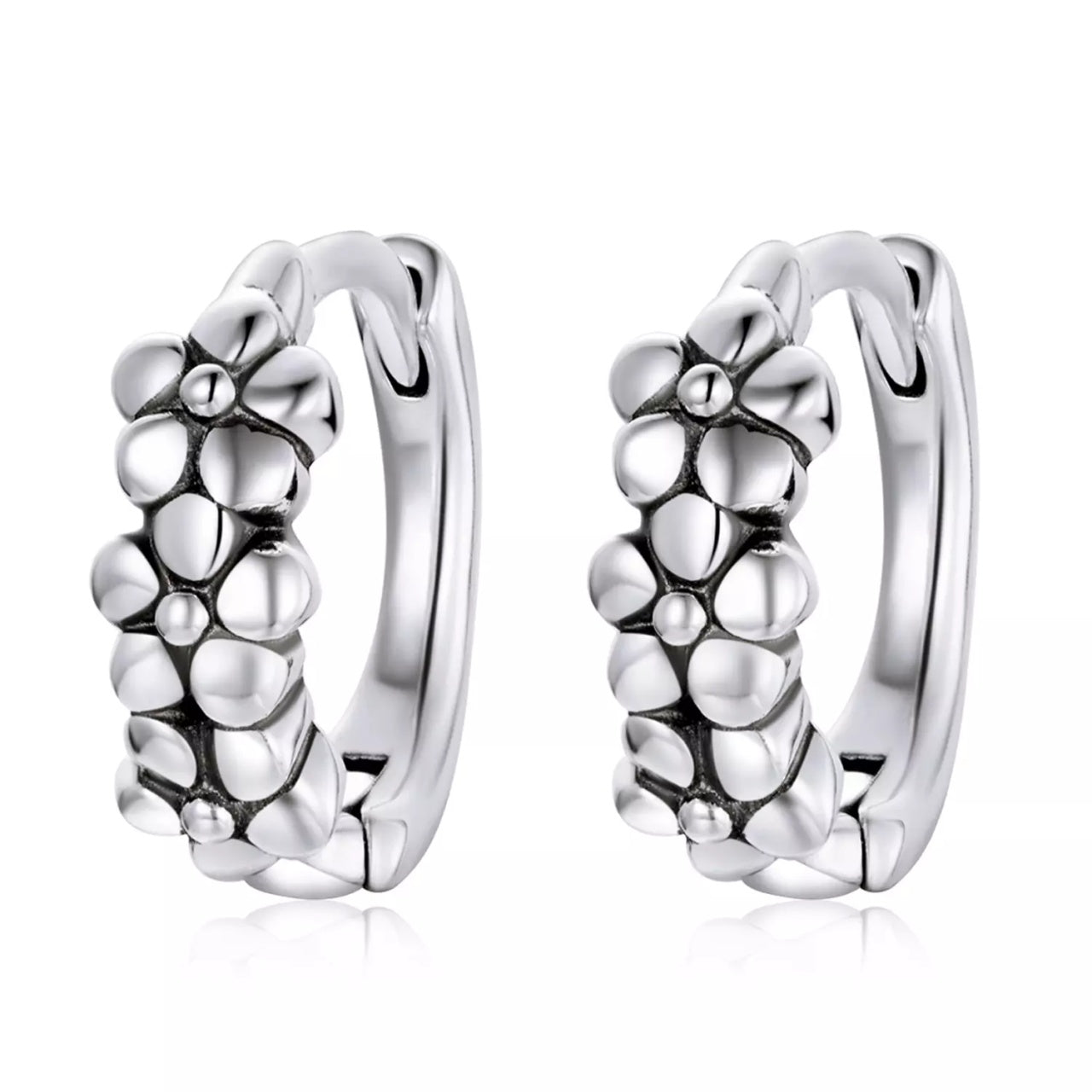 Cercei din argint Silver Little Bouquet, Argint 925, Pentru Femei