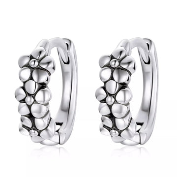 Cercei din argint Silver Little Bouquet, Argint 925, Pentru Femei