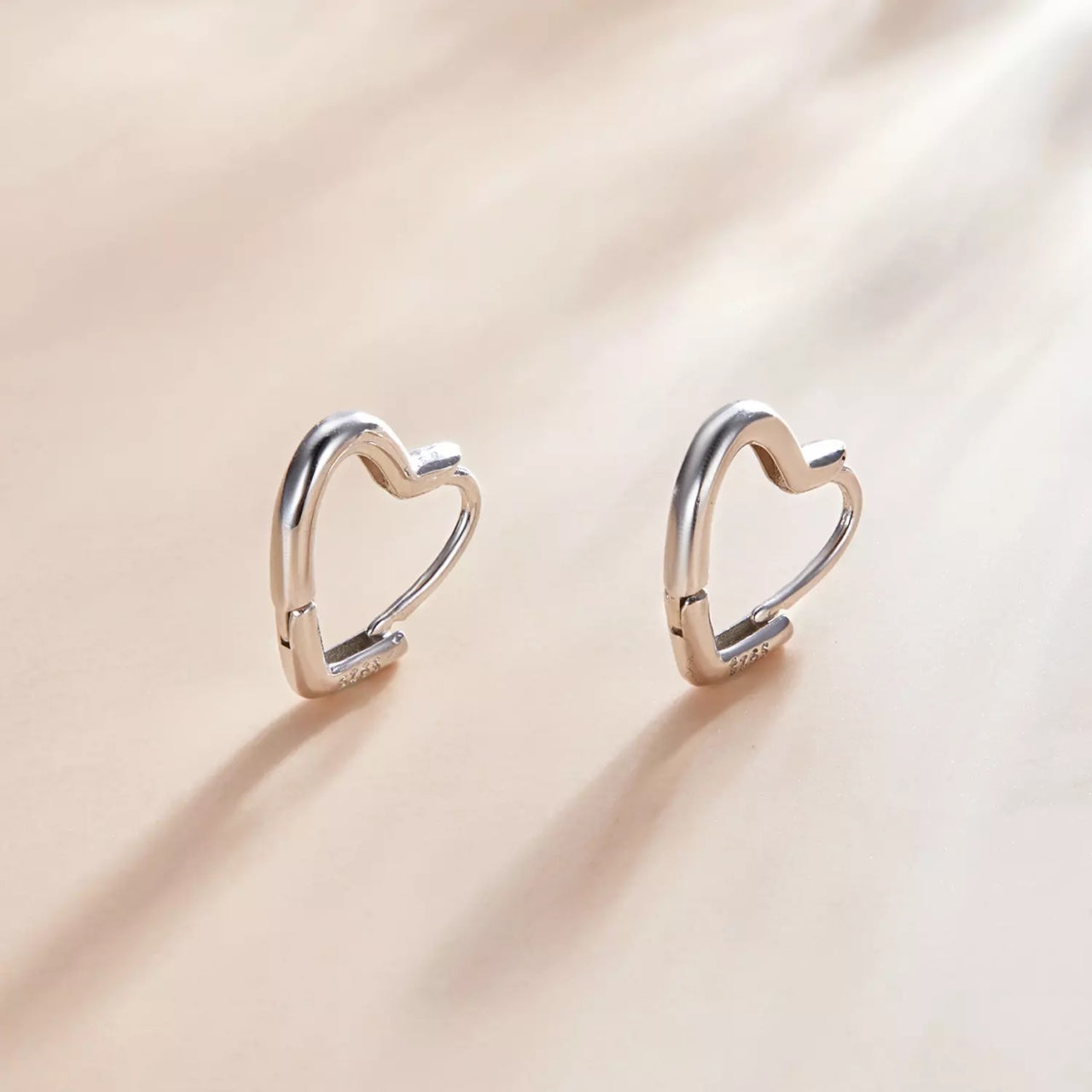 Cercei din argint Silver Lovely Little Hearts, Argint 925, Pentru Femei